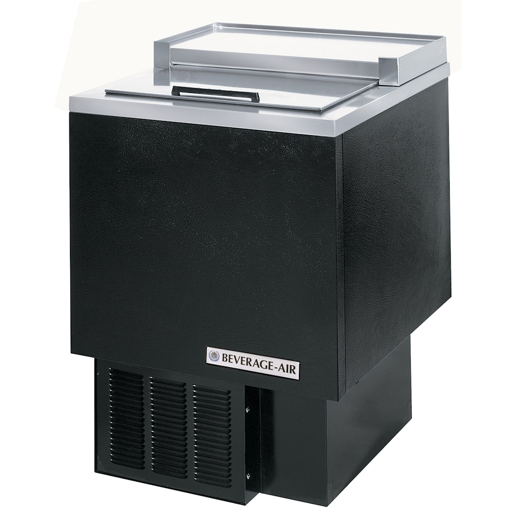 Beverage-Air GF24L-B Black Underbar Glass Froster with Sliding Door