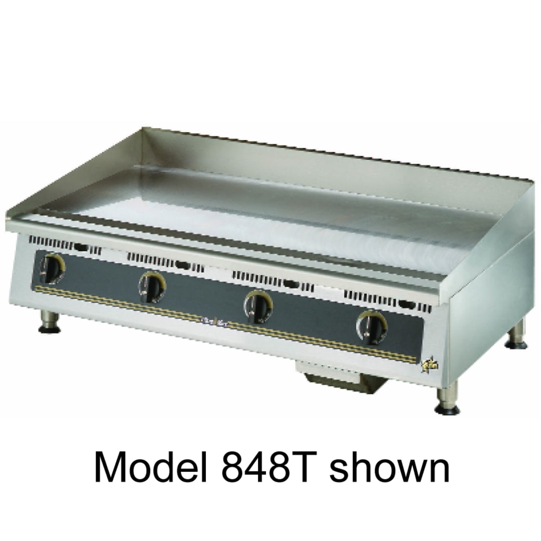 Star® 872TA Ultra-Max 72" Snap-Action Thermostat Gas Griddle