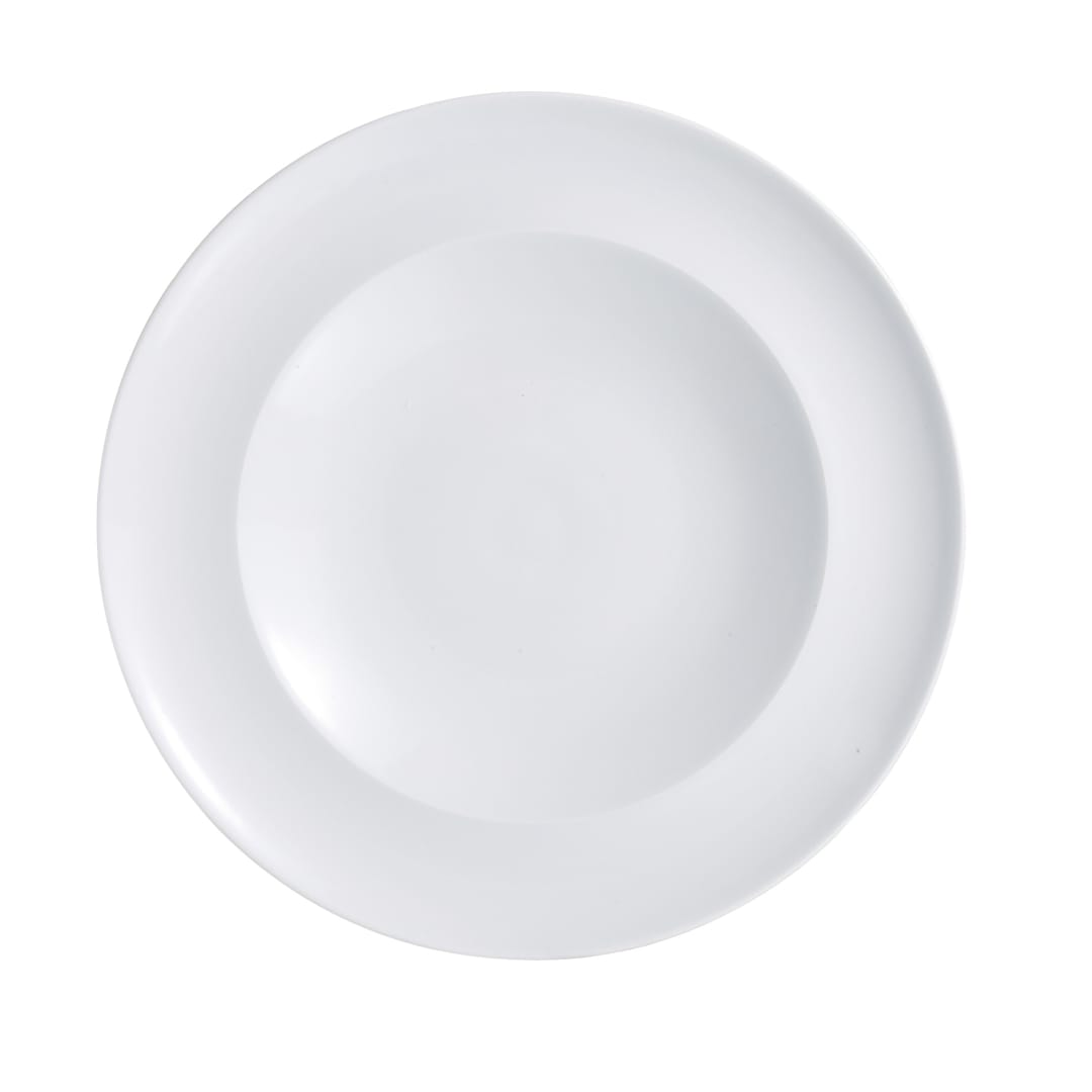 Arcoroc R0903 Vintage White Porcelain 9.75" Brunch Plate