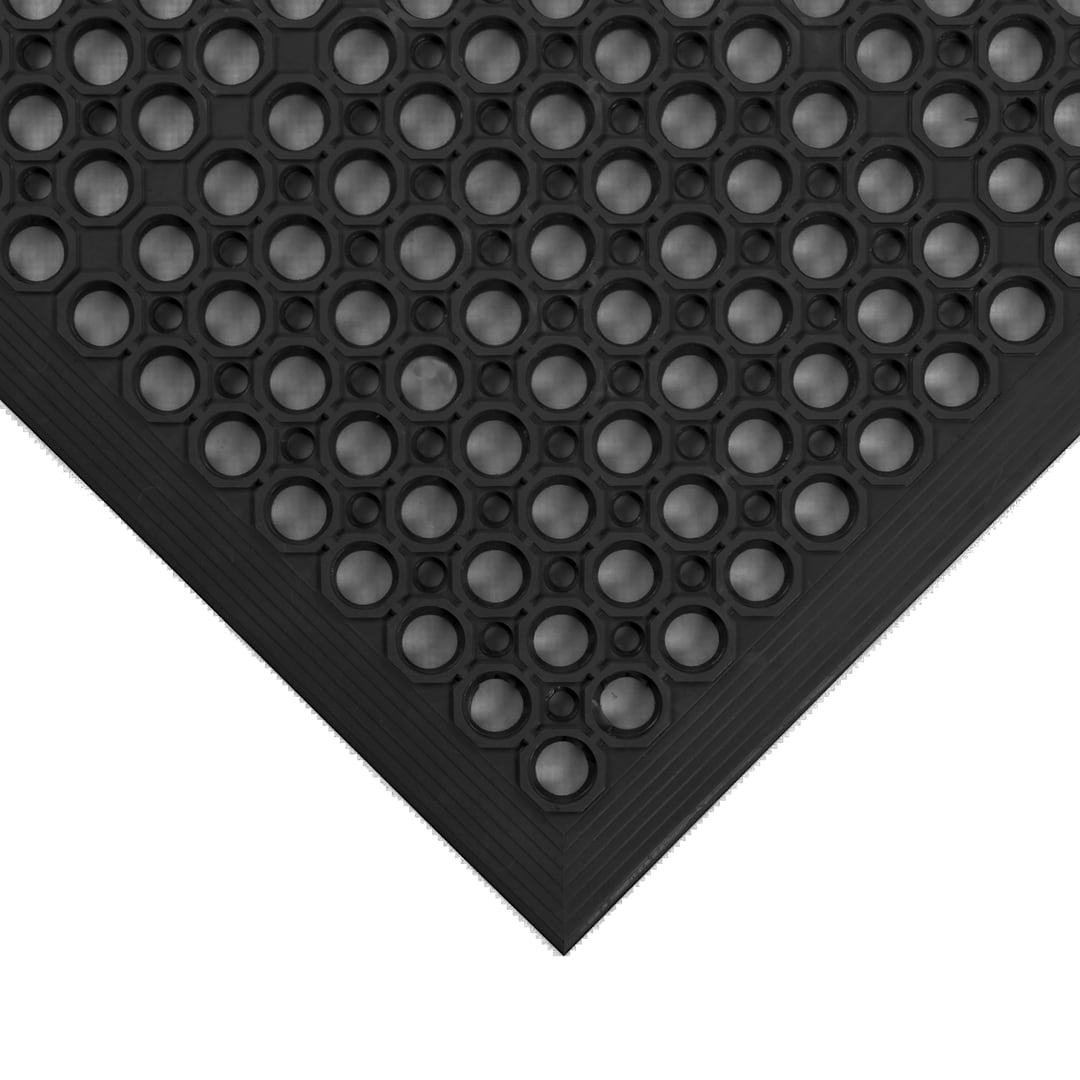 Notrax 562S0035BL Gray 3' x 5' Beveled Edge Tek-Tough Jr® Floor Mat