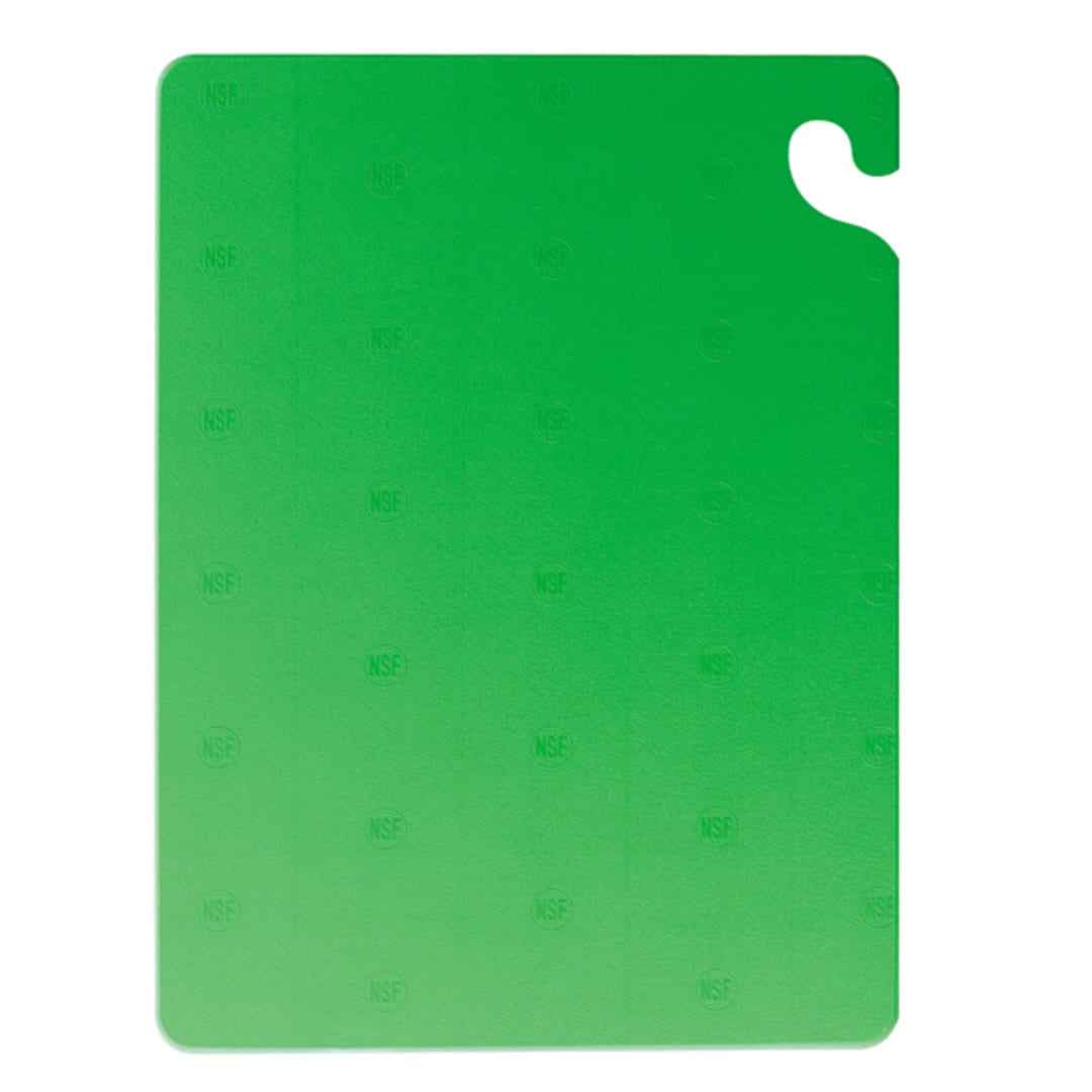 San Jamar CB182412GN Cut-N-Carry Green 18 x 24" Cutting Board