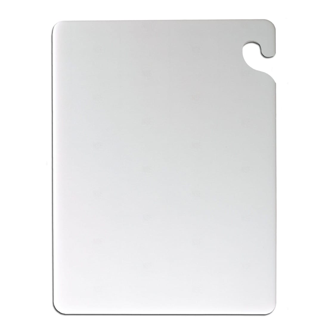 San Jamar CB152012WH Cut-N-Carry 15 x 20" White Cutting Board