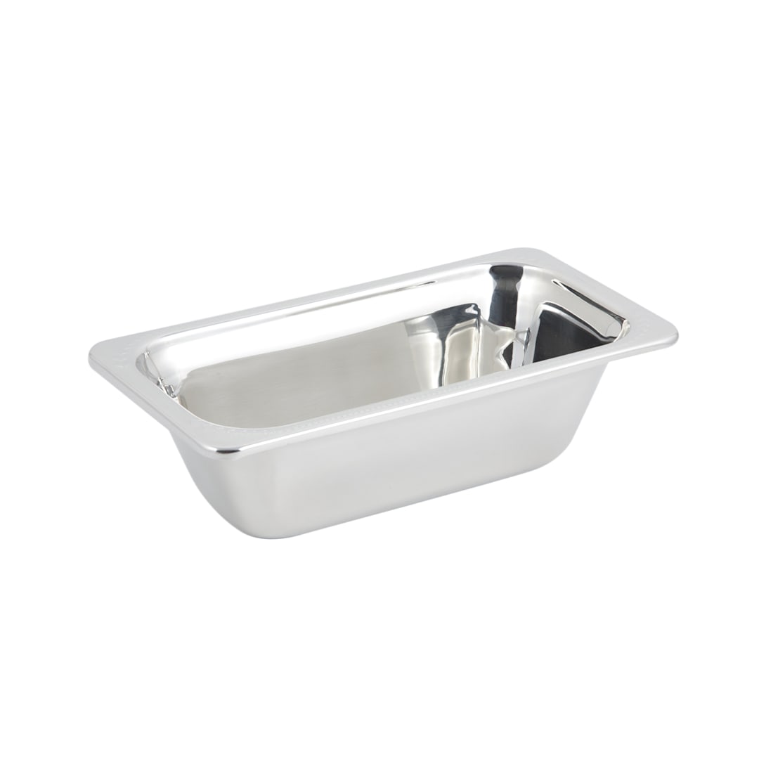 Bon Chef 5413 Laurel Stainless Steel 1/3 Size 2 Qt. Food Pan