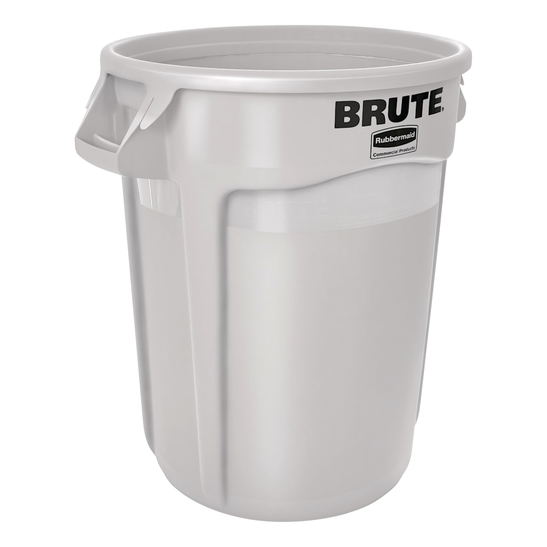 Rubbermaid FG263200WHT BRUTE White 32 Gallon Container without Lid