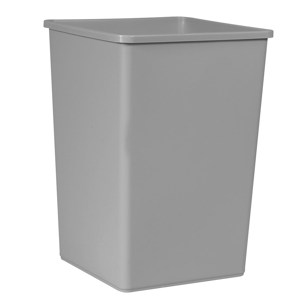Rubbermaid FG395800GRAY Untouchable Square 35 Gallon Container