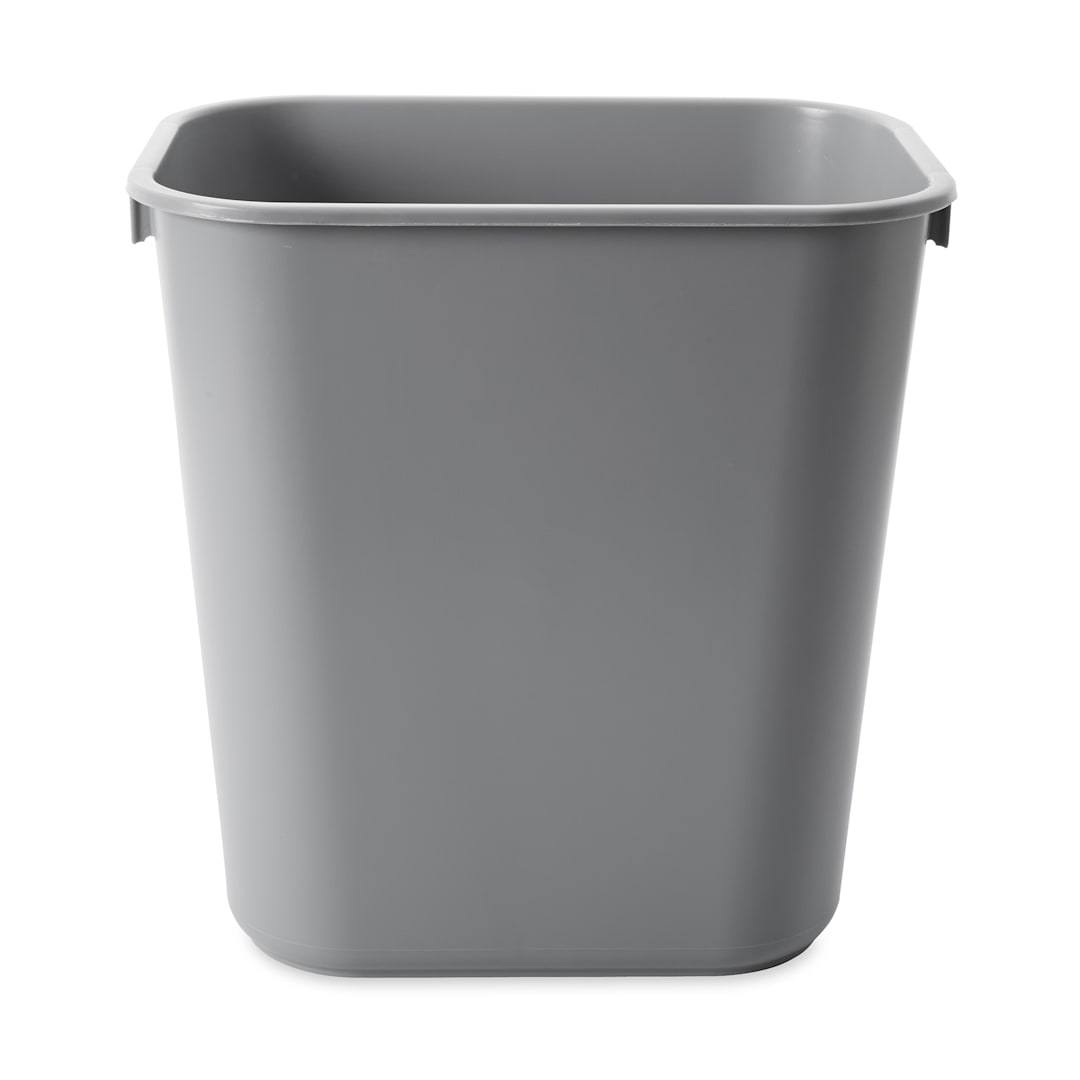 Rubbermaid FG295500GRAY Small Gray 13 Quart Wastebasket