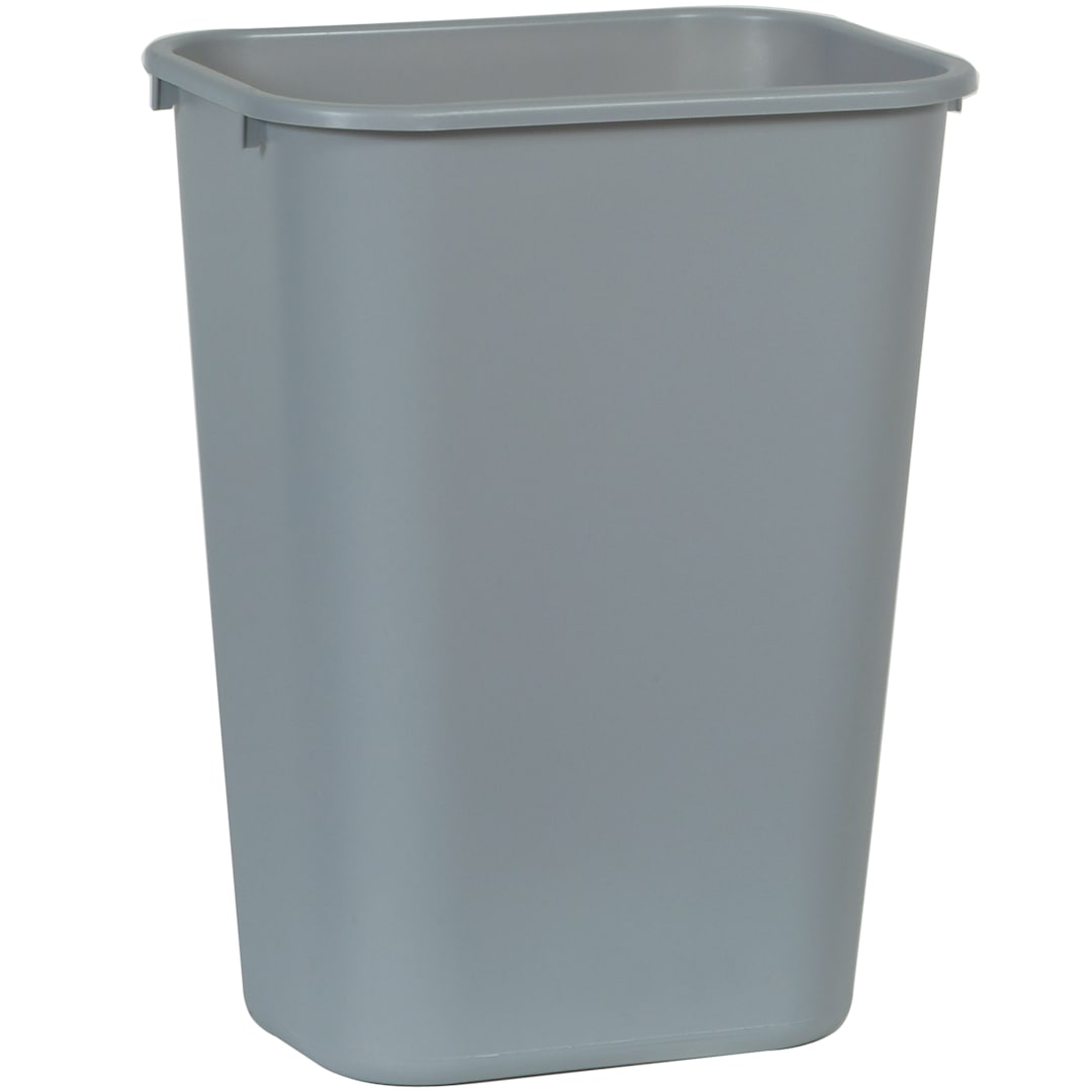Rubbermaid FG295700GRAY Large Gray 41 Quart Wastebasket