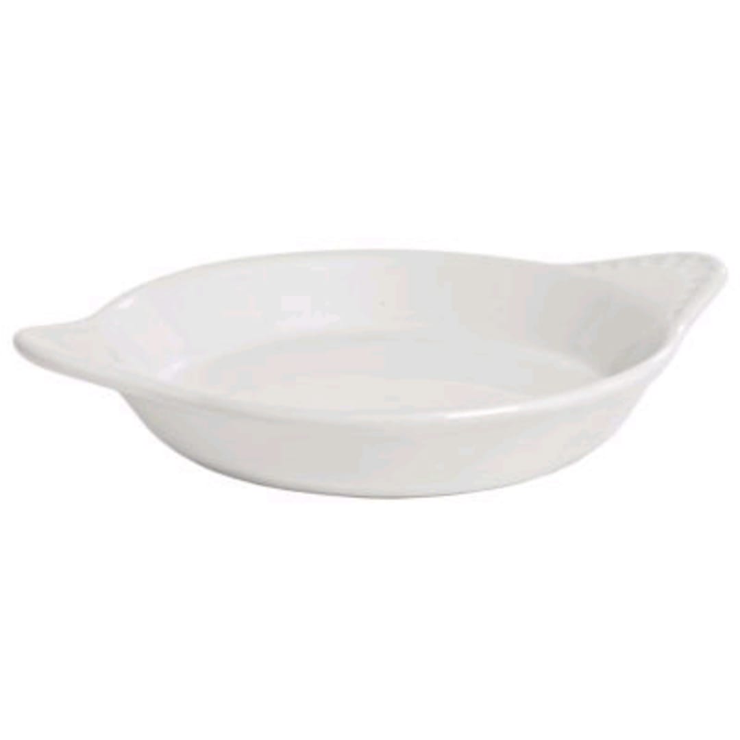 Tuxton BWN-1202 15 Oz. Round White Shirred Egg Dish