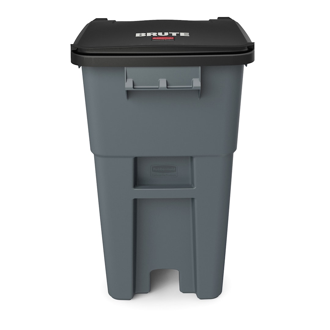 Rubbermaid FG9W2700GRAY 50 Gallon Rollout Container with Lid