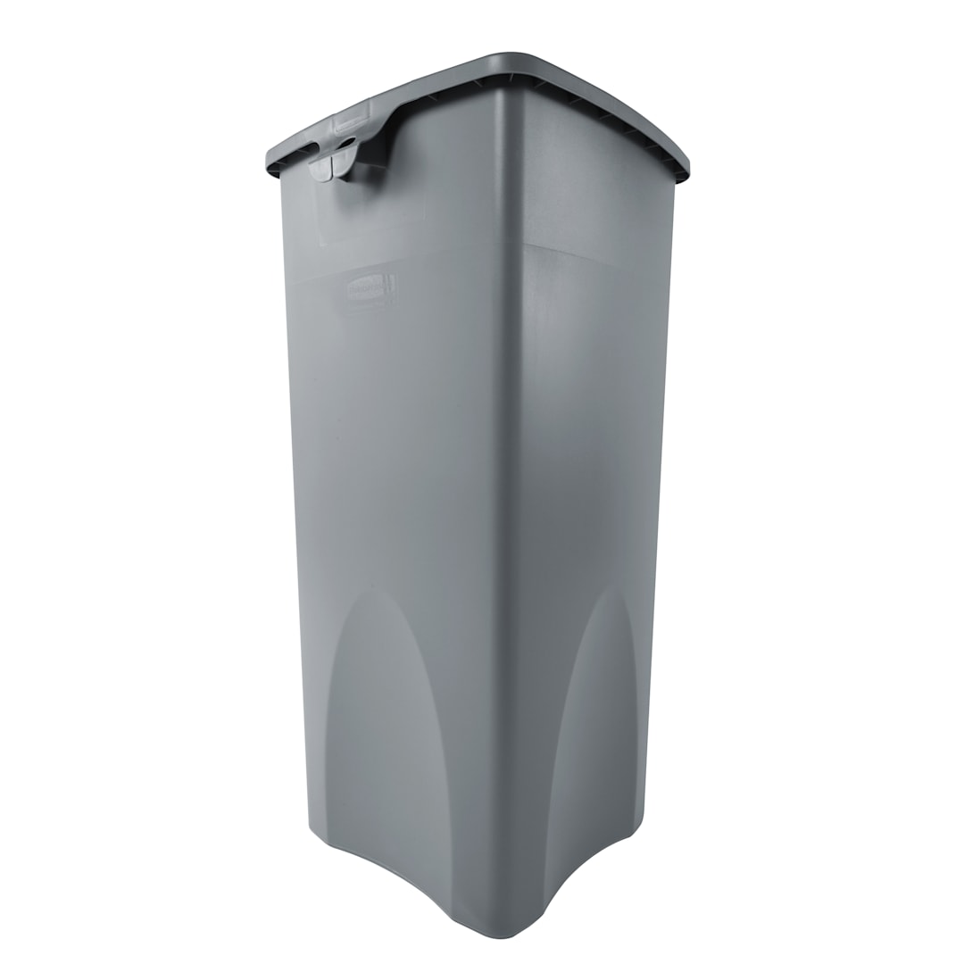 Rubbermaid FG356988GRAY Untouchable Square 23 Gallon Container