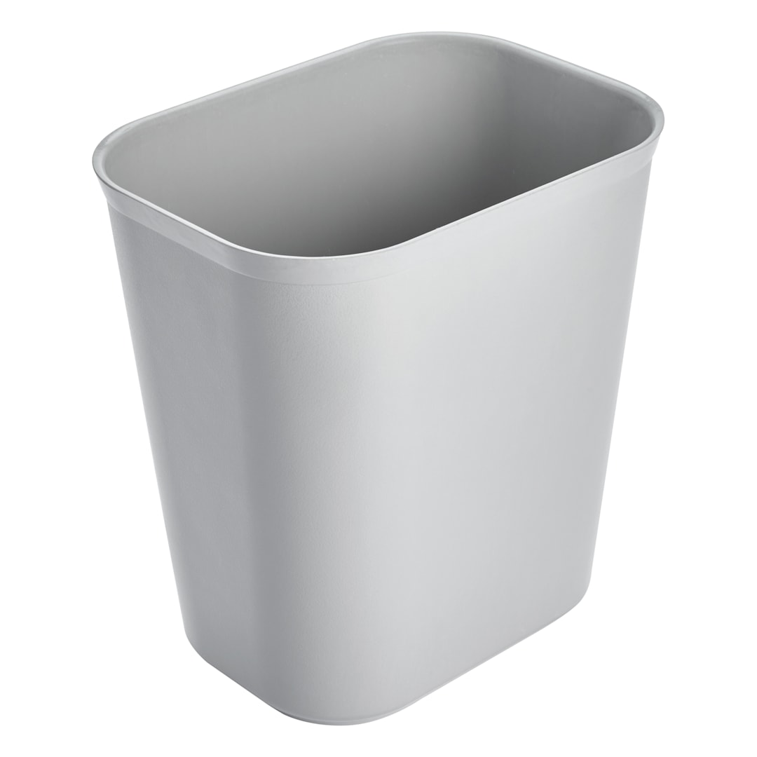 Rubbermaid FG254100GRAY Gray 14 Quart Fire Resistant Wastebasket