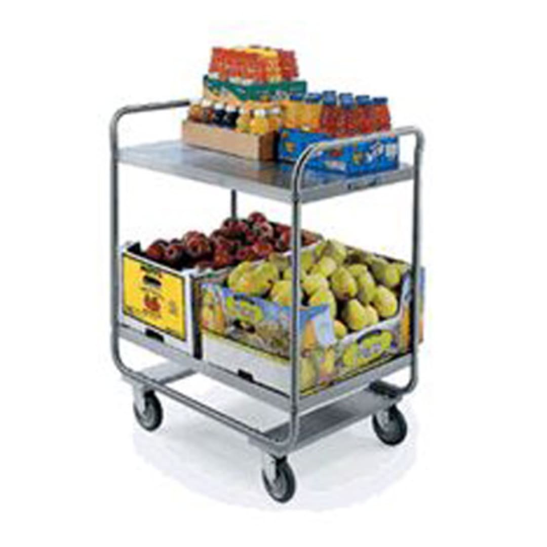 Lakeside® 243 S/S 500 Pound Capacity 2-Shelf Tubular Utility Cart