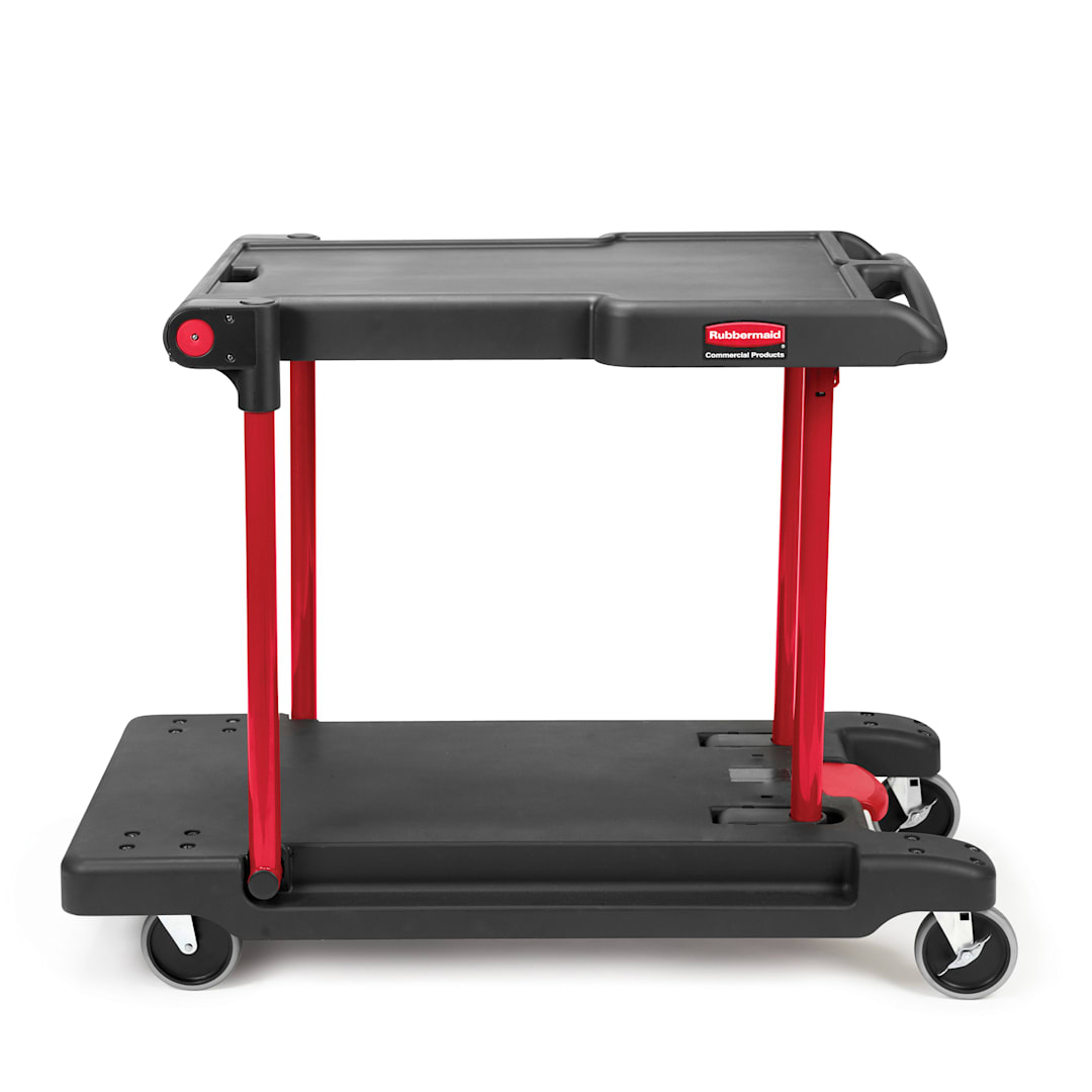 Rubbermaid FG430000BLA Black 45" Convertible Utility Cart
