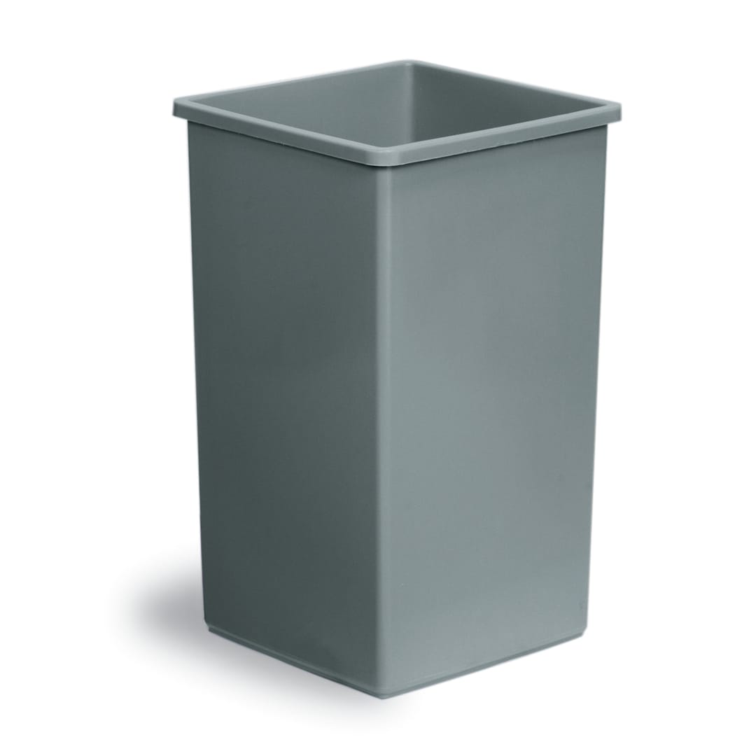Continental 25GY Swingline™ Gray Square 25 Gal Receptacle