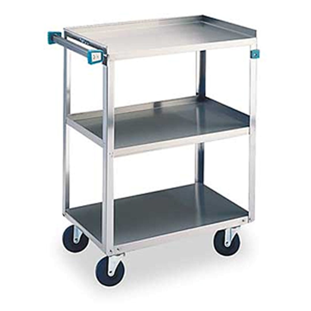 Lakeside® 322 Stainless Steel 300 lb Capacity 3-Shelf Cart