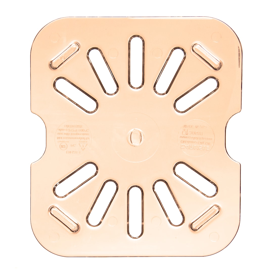 Carlisle 3089613 StorPlus 1/6-Size Amber Drain Shelf