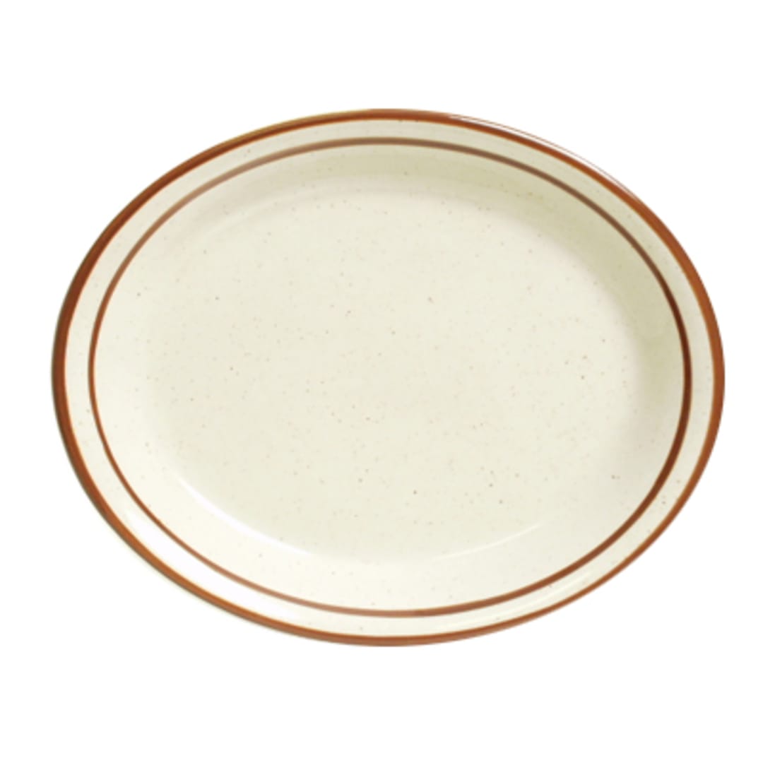 Tuxton TBS-013 Bahamas 11-1/2" Eggshell Oval Platter