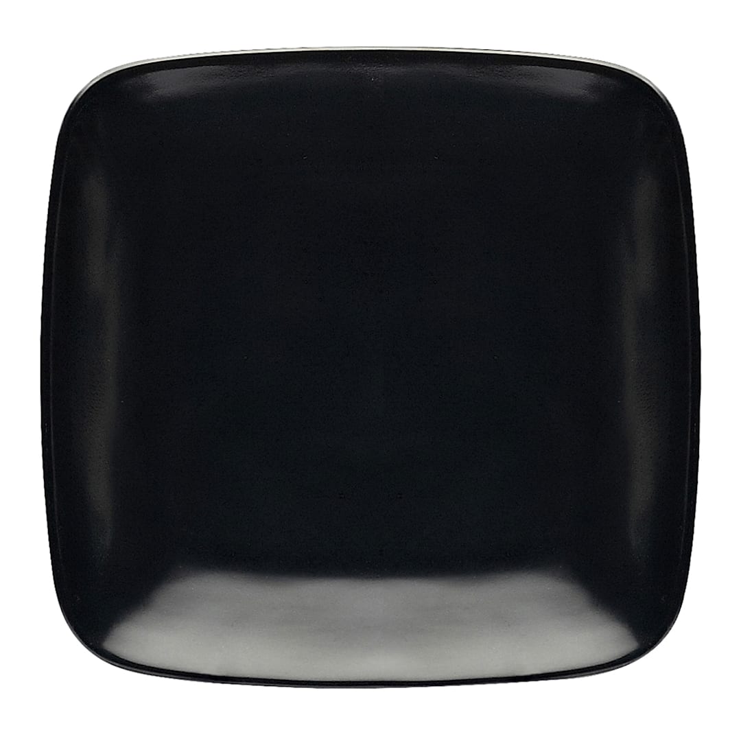 Elite Global Solutions D9SQR-B Radius 8-1/4" Black Square Plate