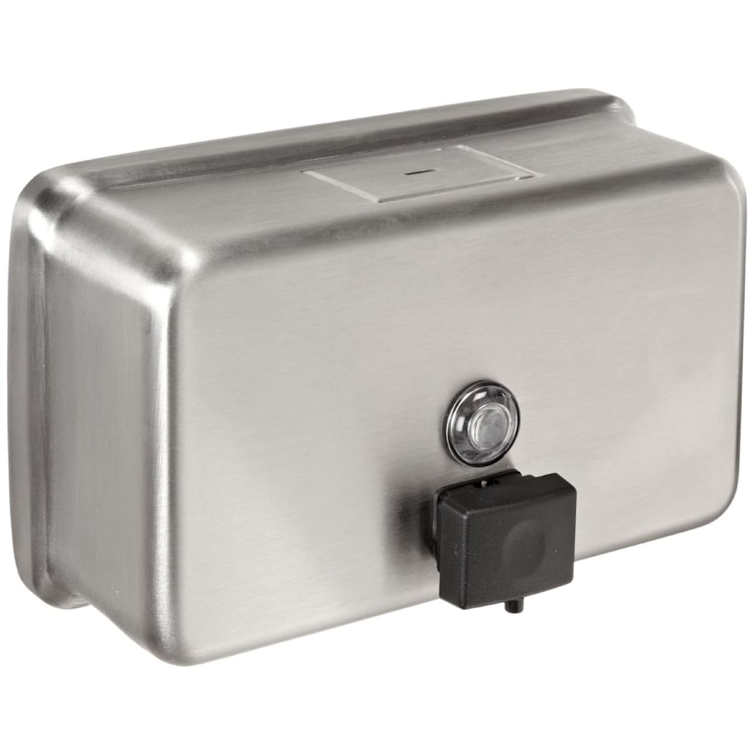 Bobrick B-2112 Surface Mounted 40 Oz. Horizontal Soap Dispenser