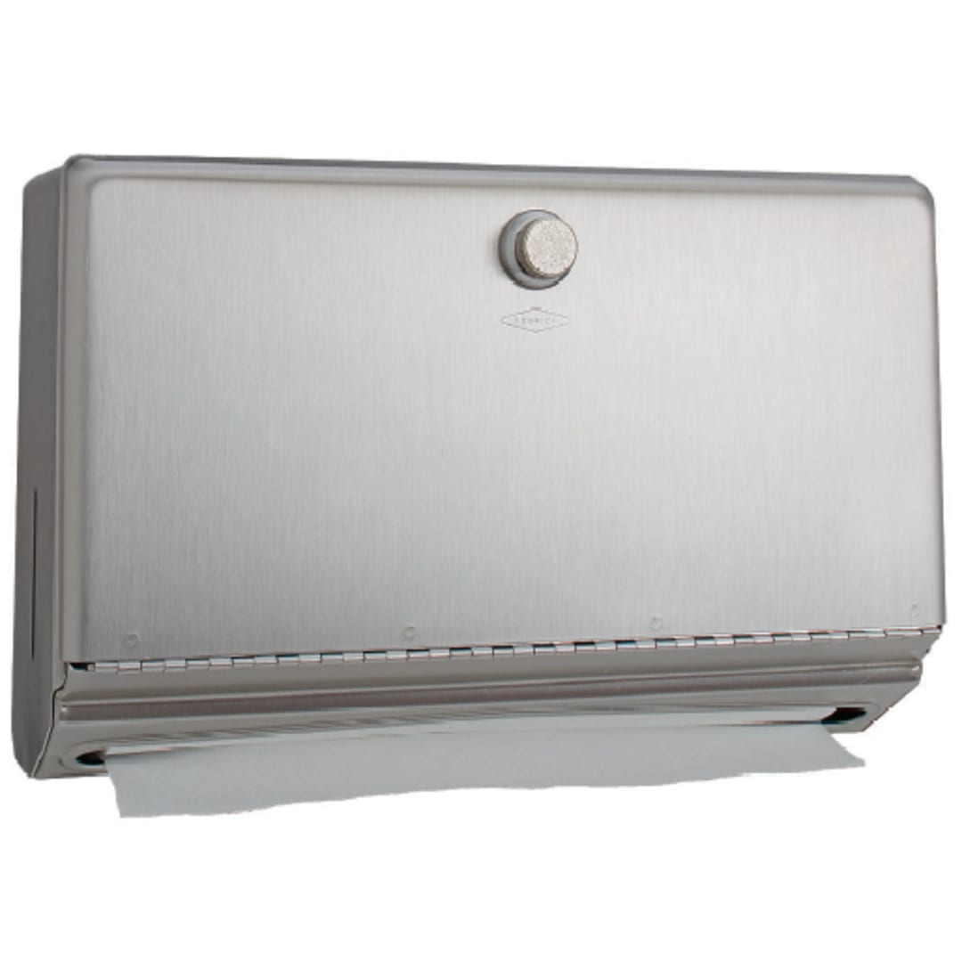 Bobrick B-2621 Stainless 10.75" x 7.13" Towel Dispenser