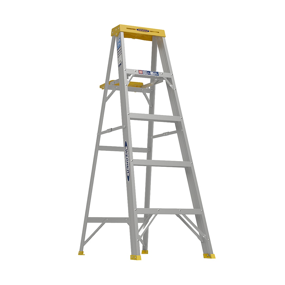 Werner® 365 Aluminum 250 Lb. 5 Ft. Step Ladder