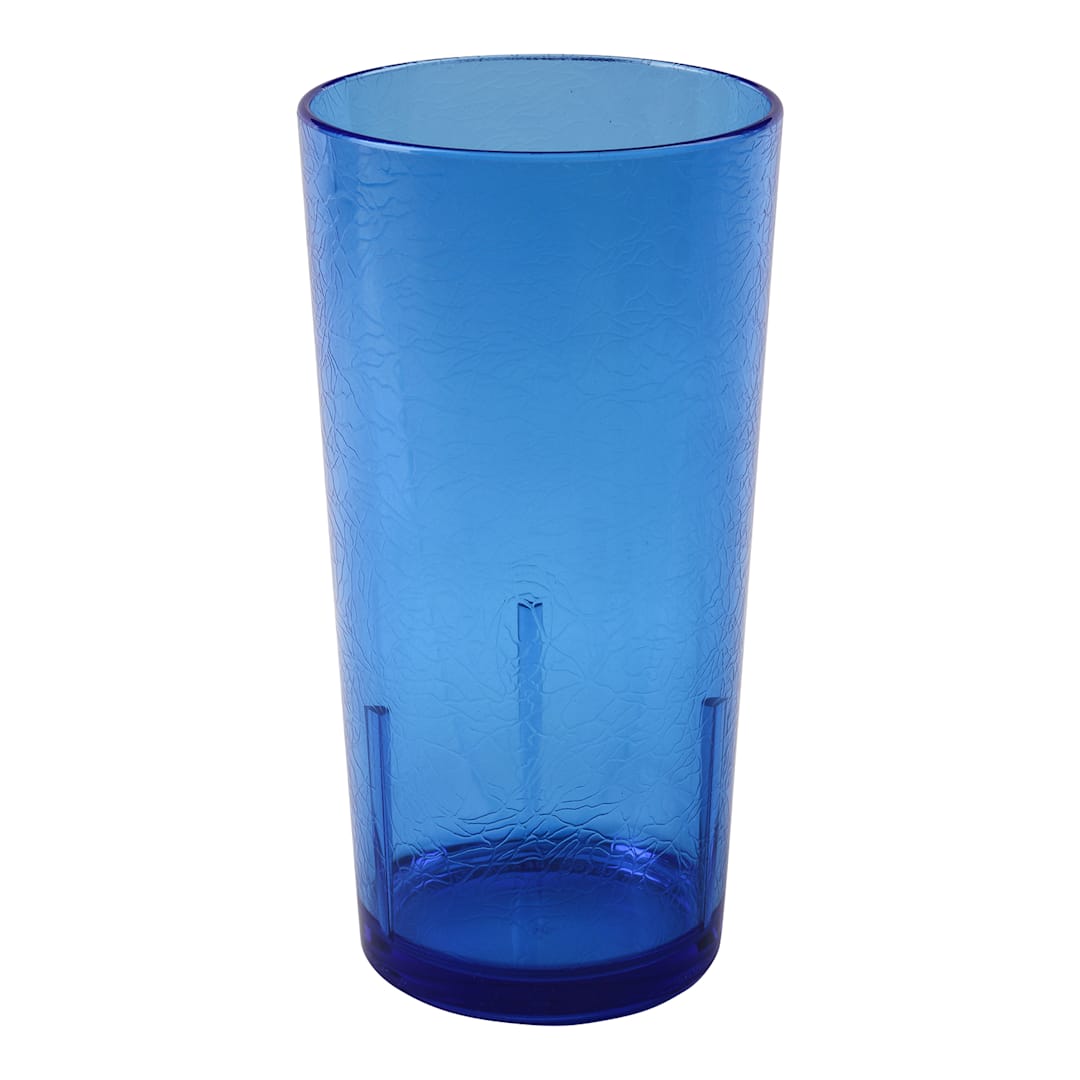 Cambro D24608 Del Mar Blue 24 Oz. Tumbler w/ Crackle Finish