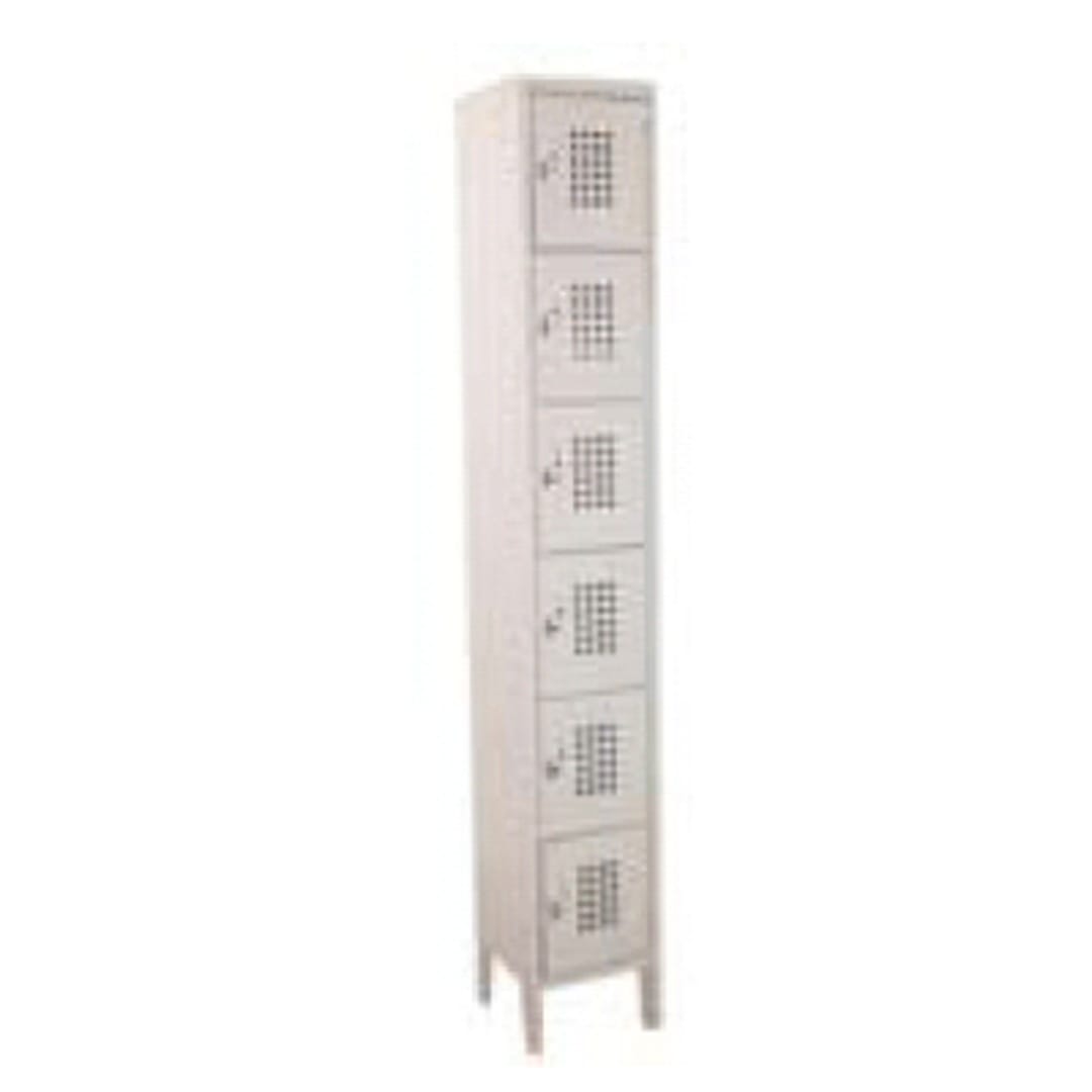 Kelmax 4K0090 Single Wide Beige 6 Tier Locker