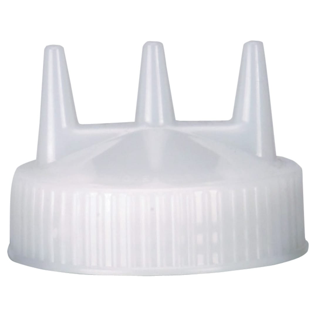 Traex 3300-13 Clear Tri-Tip Cap for 24 Ounce Wide Mouth Bottle