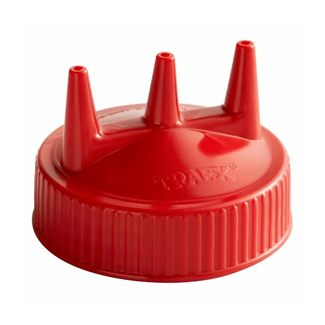 Traex 3300-02 Red Tri-Tip Cap for 24 Ounce Wide Mouth Bottle