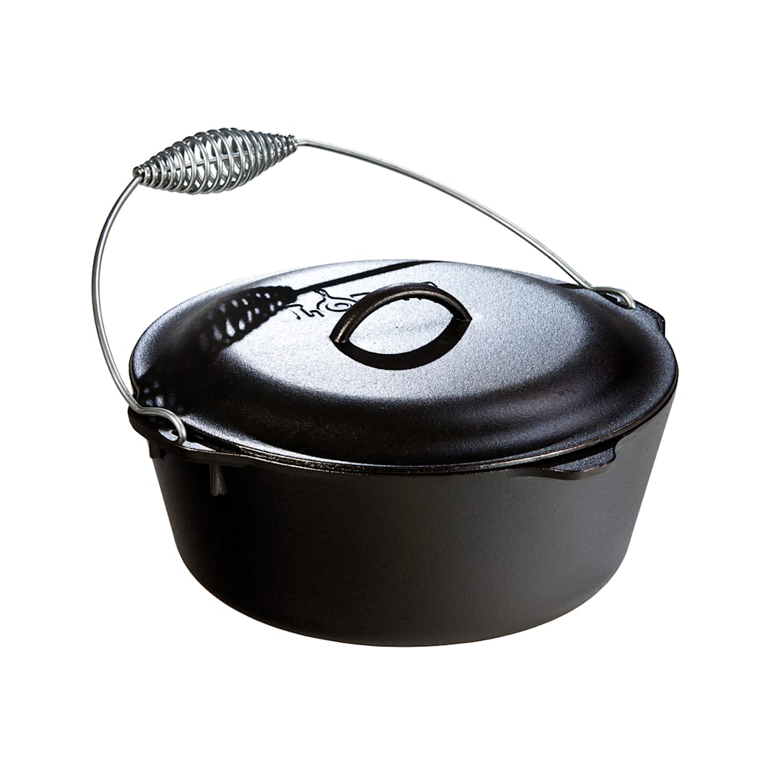 Lodge® L10DO3 7 Quart Cast Iron Dutch Oven with Bail Handle