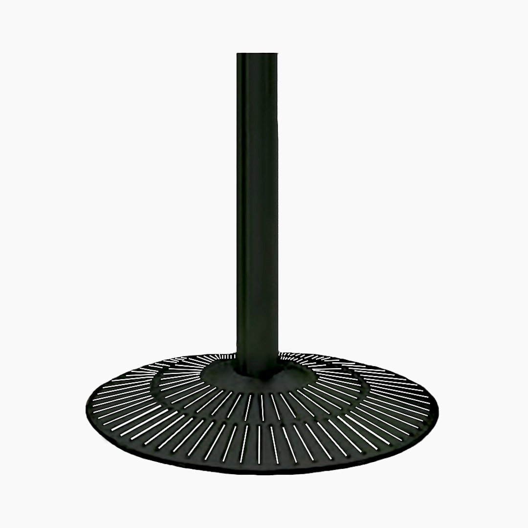 Falcon Products 3302-17 Black Matte Complete Base For 24" Table Top