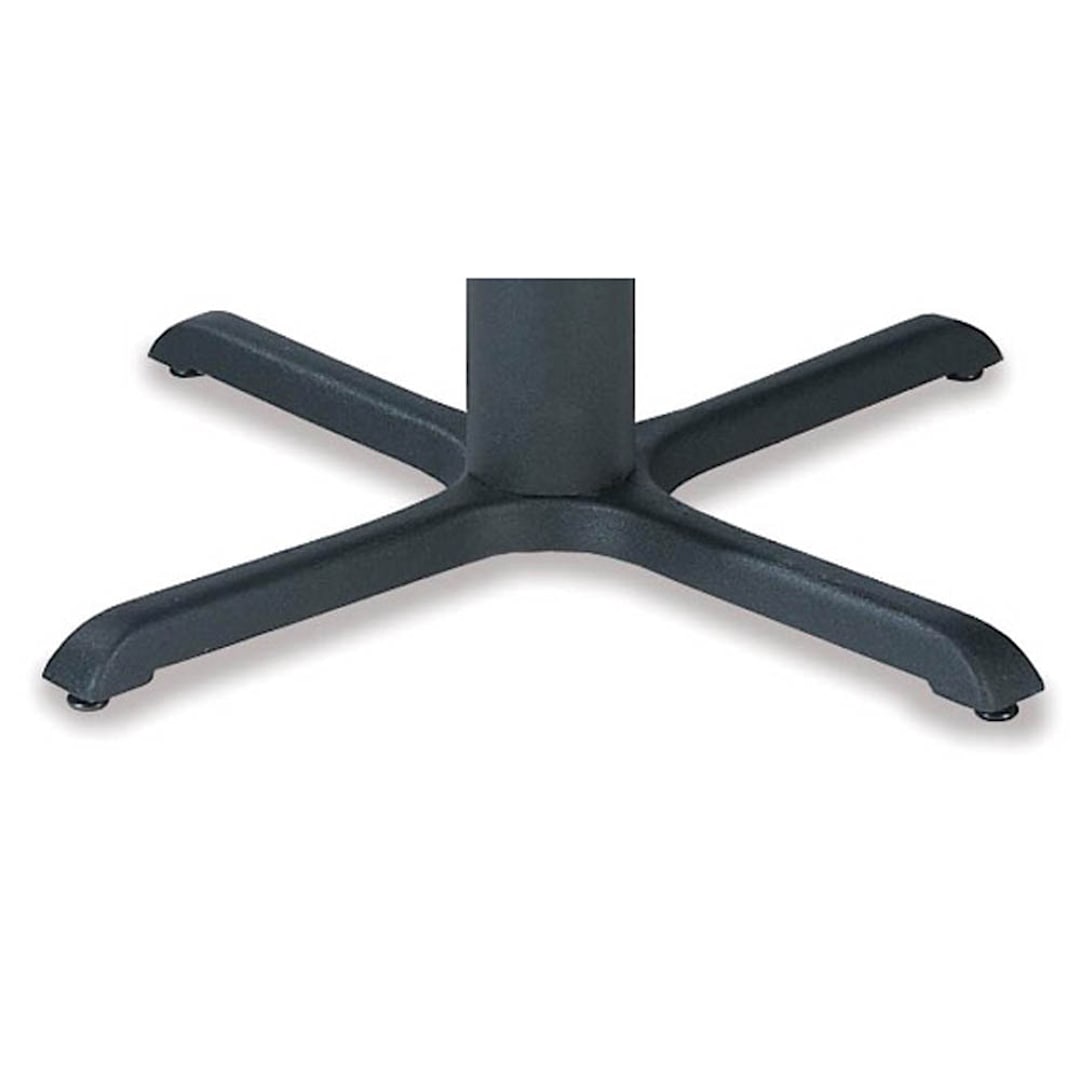 Falcon 230-R100 Black Wrinkled 30 x 30 Table Base with Glides