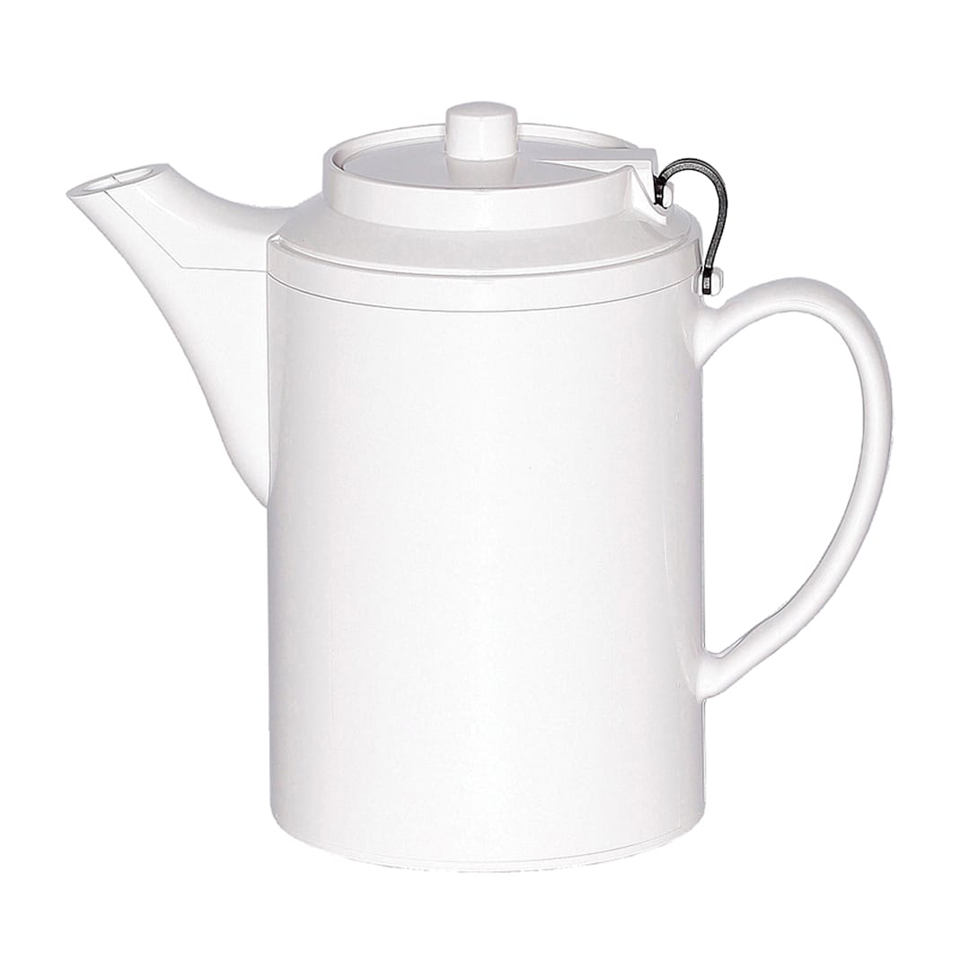 Service Ideas TST612WH 16 Oz. Tea Pot with Self-Locking Lid - 6 / CS