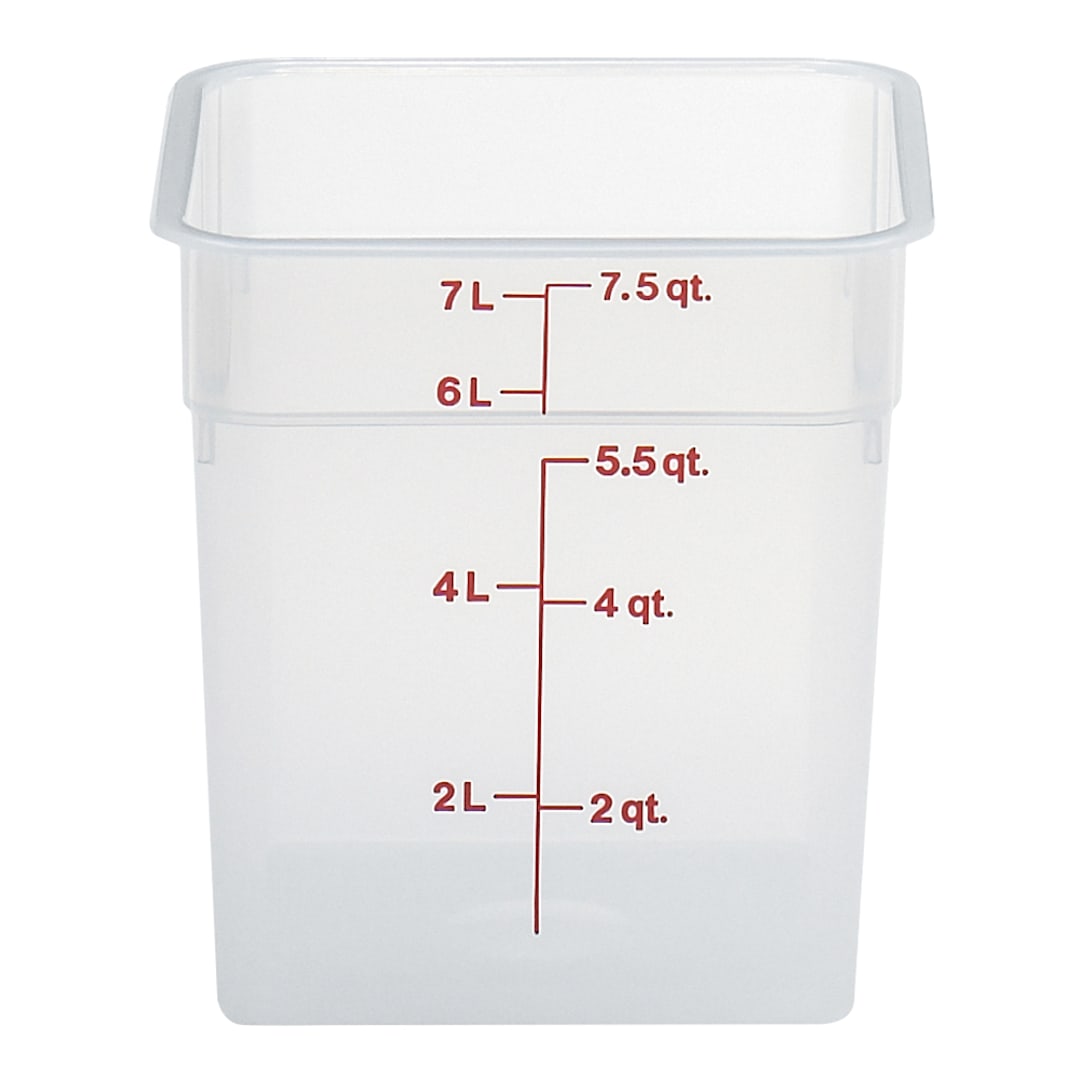 Cambro 8SFSPP190 Translucent Camwear CamSquare 8 Qt. Container