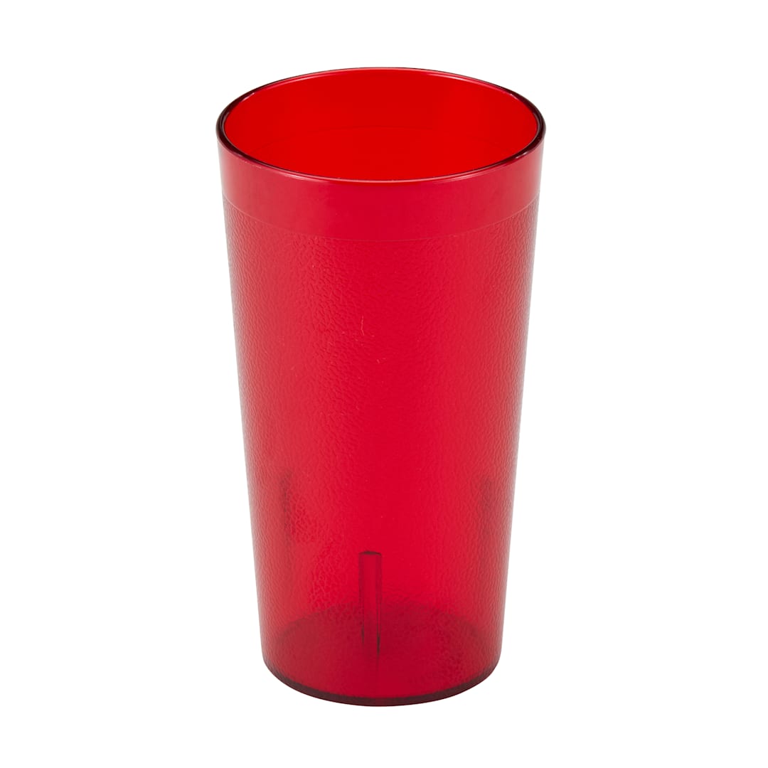 Cambro 1600P156 Colorware Ruby Red 16.4 Oz Plastic Tumbler