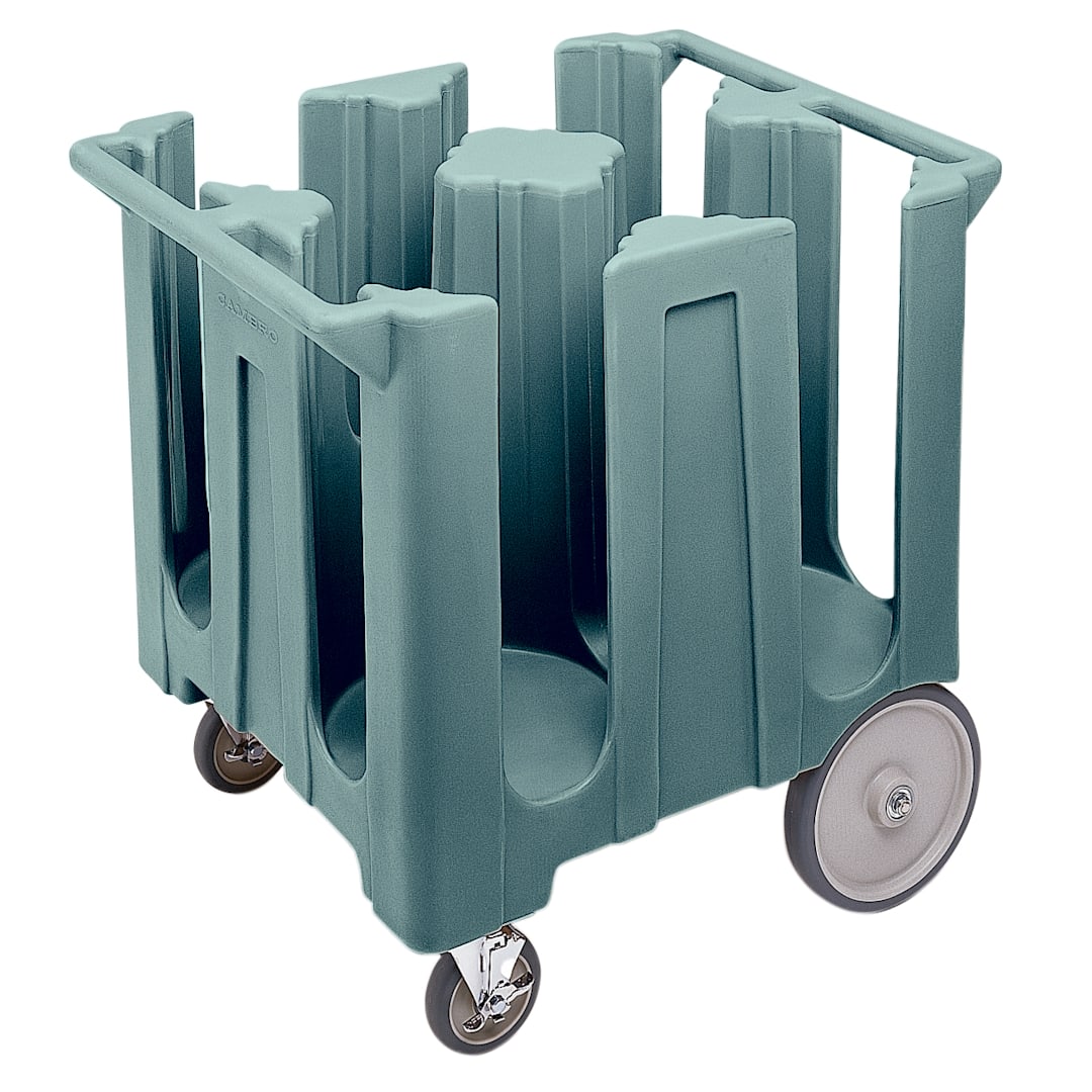 Cambro DC1225401 Slate Blue Poker Chip Style Dish Caddy with 4 Columns