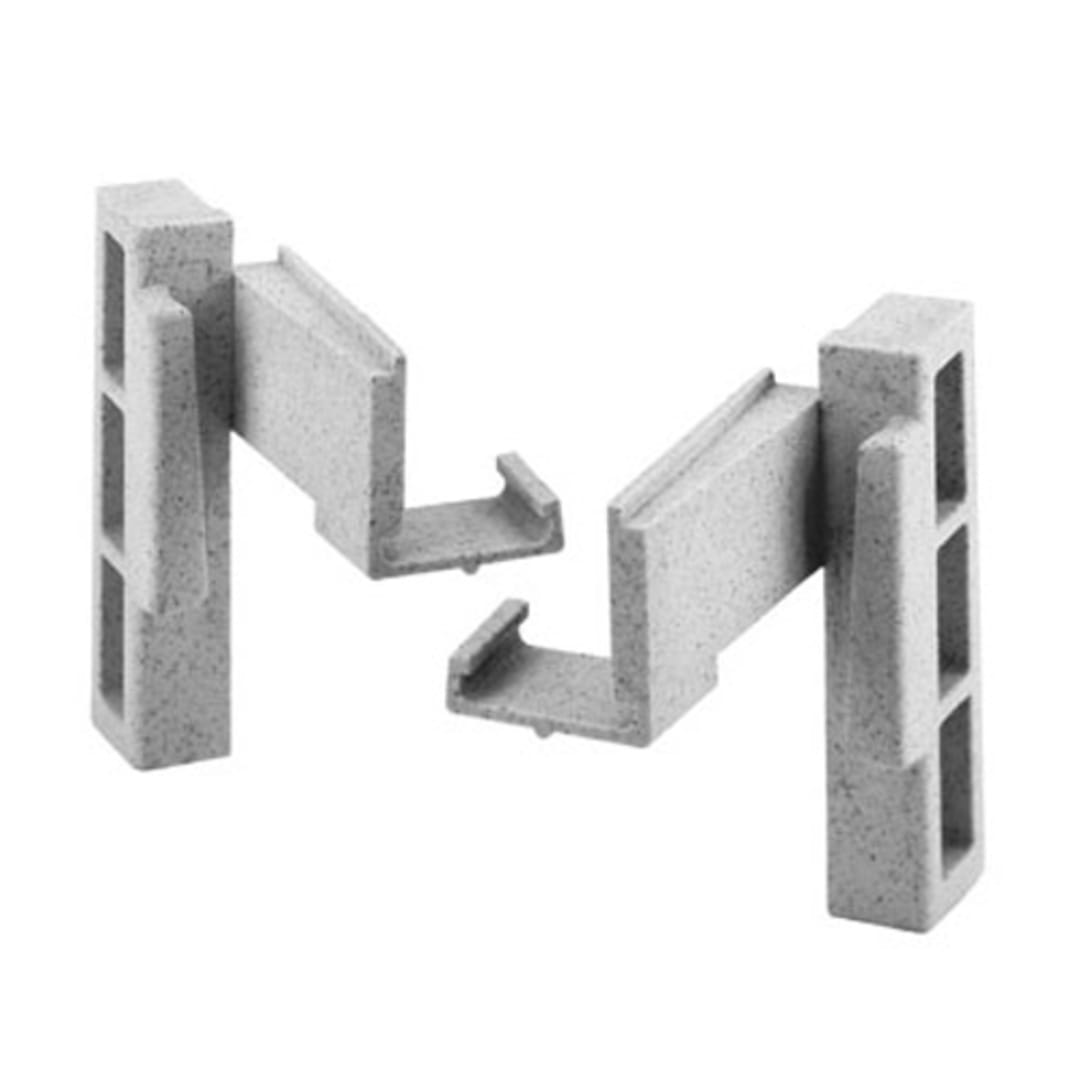 Cambro CPCC1480 CSCC480 Speckled Gray Corner Connector for Camshelving