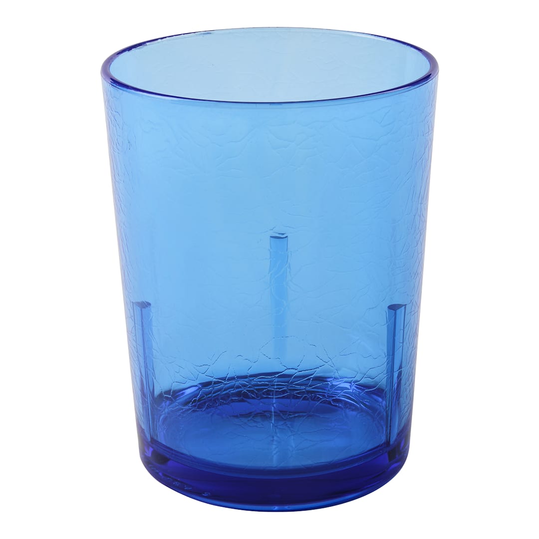 Cambro D14608 Del Mar Blue 14 Oz. Tumbler w/ Crackle Finish