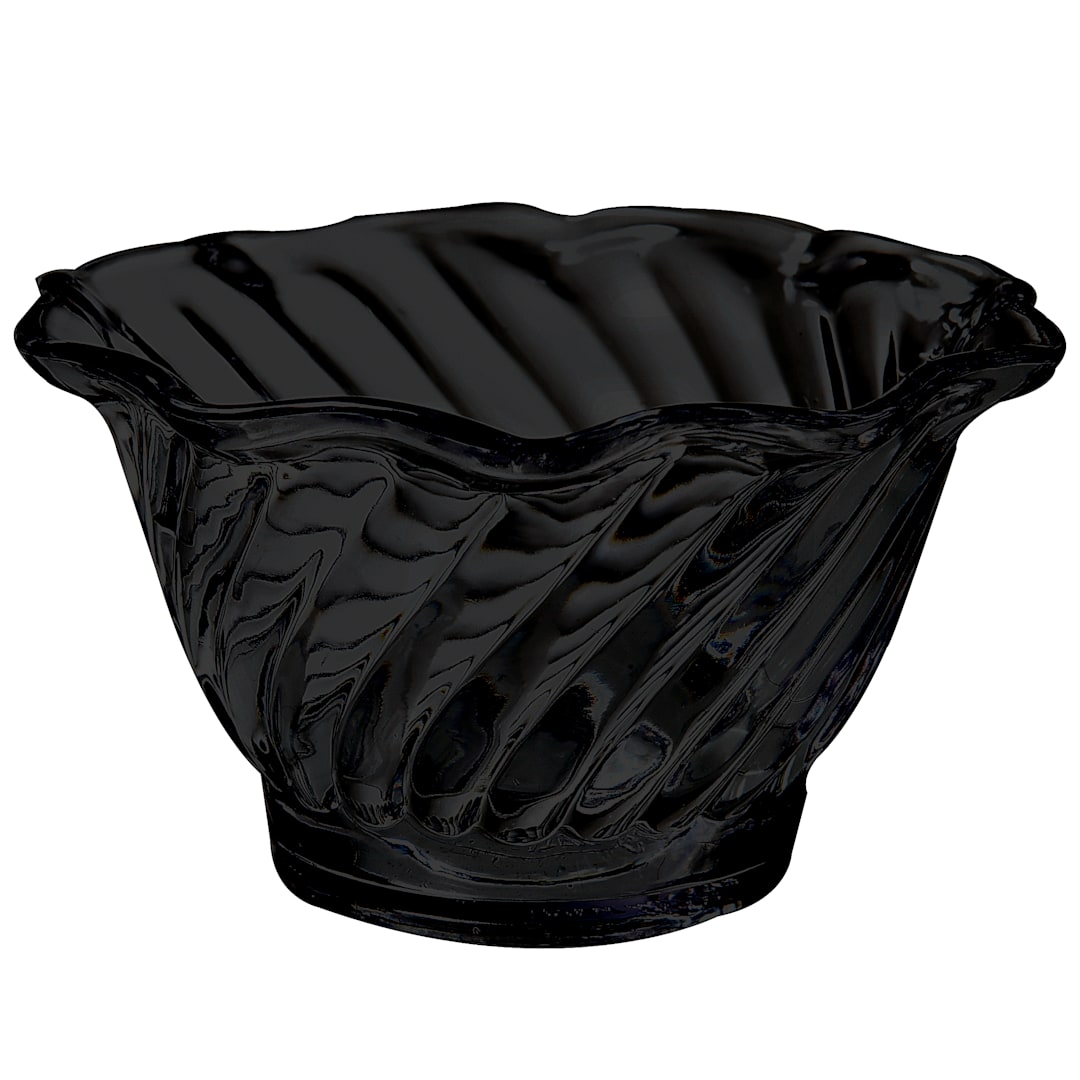 G.E.T. DD-50-BK Dessert Time 5 Oz. Black Dessert Dish - Dozen