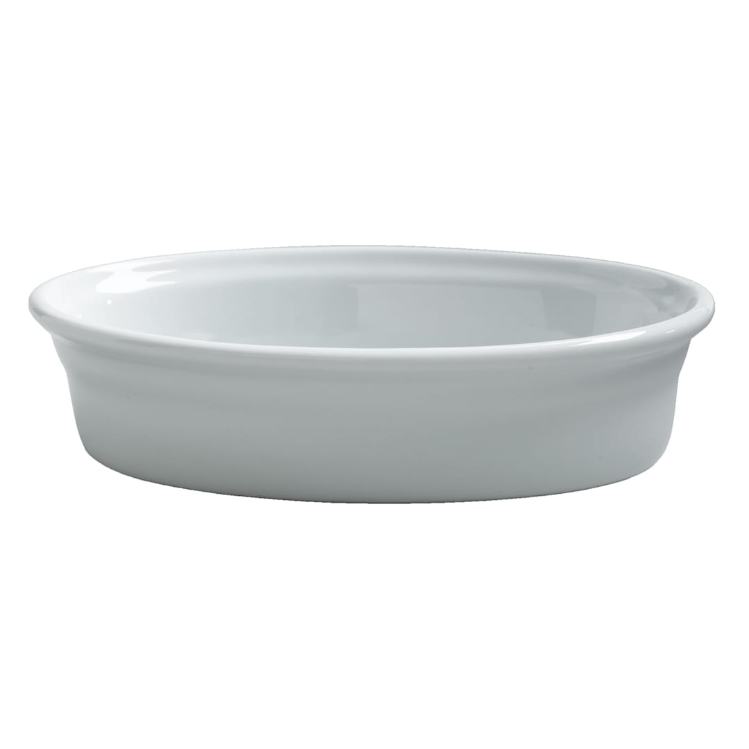Varick 6900E527 Cafe Porcelain A La Carte 16 Oz. Oval Baker