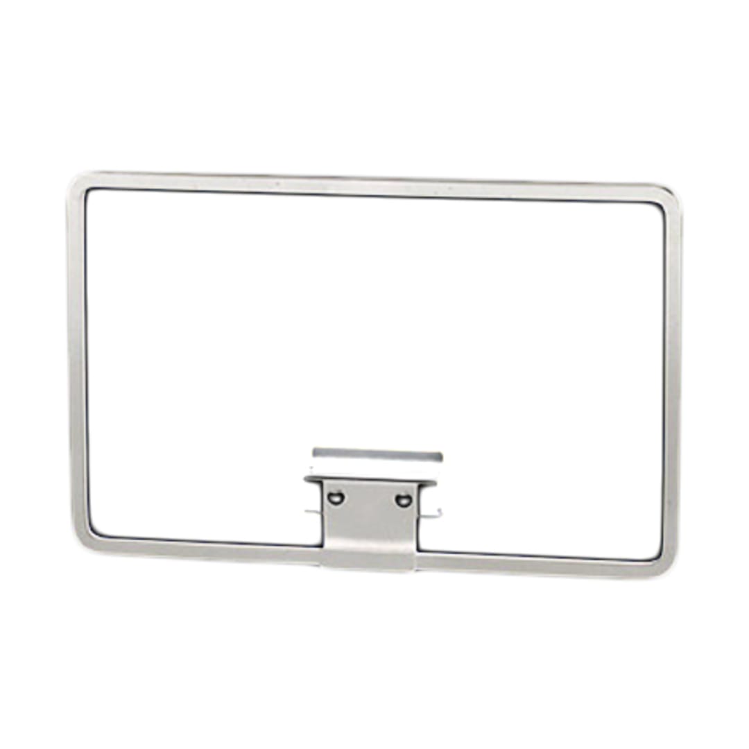 Shaw & Slavsky BMCO3.5X11C Chrome Back Mount Sign Holder