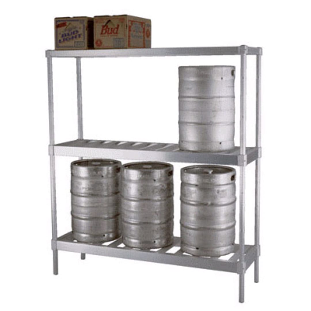 New Age Industrial NS933 Aluminum 6 Keg Capacity Beer Keg Rack