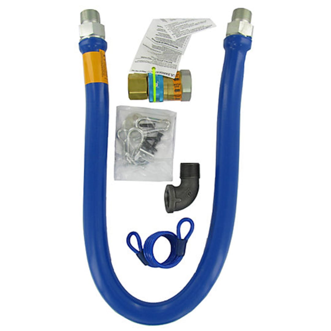Dormont 1650BPQ48RDC 1/2" x 48" Gas Hose With Quick Disconnect