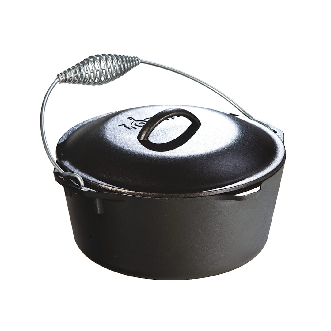 Lodge® L8DO3 5 Quart Cast Iron Dutch Oven with Bail Handle