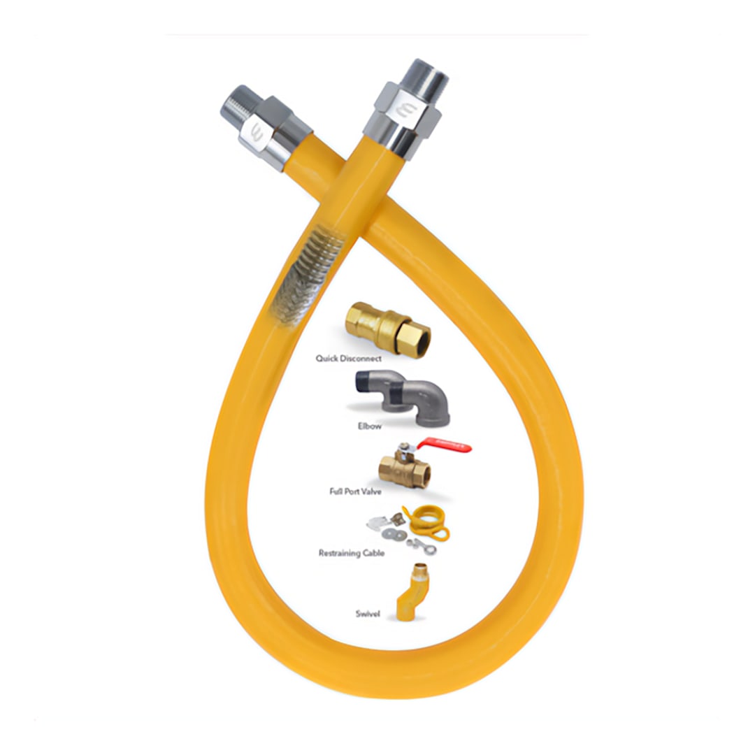 Darling Foodservice 48" x 0.75" Gas Connector Kit