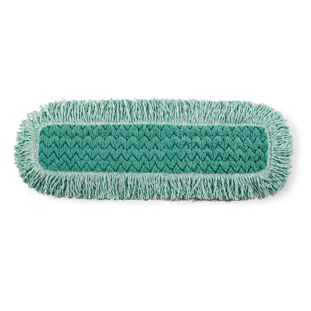 Rubbermaid FGQ42600GR00 HYGEN 24" Green Dust Pad - 6 / CS