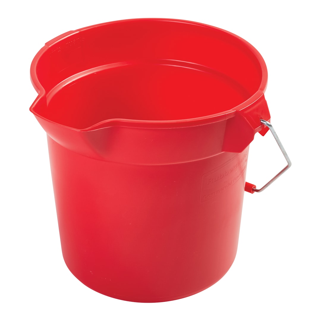 Rubbermaid FG296300RED BRUTE Red 10 Quart Bucket