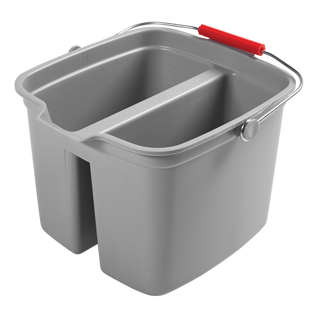 Rubbermaid FG261700GRAY Gray 17 Quart Double Pail