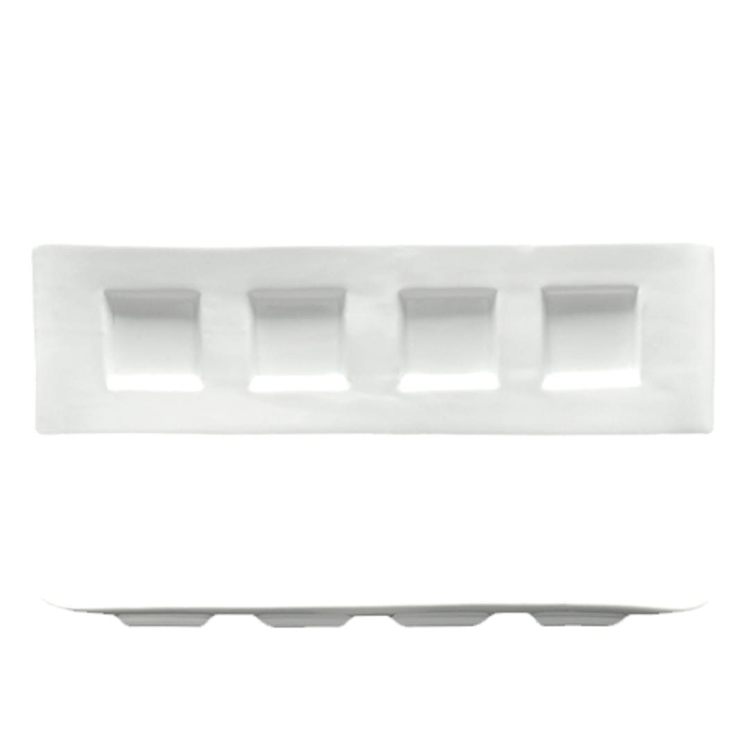 Fortessa 5000.FSW0.0204 Kyoto 4-Square Rect. Taster Tray - 6 / CS