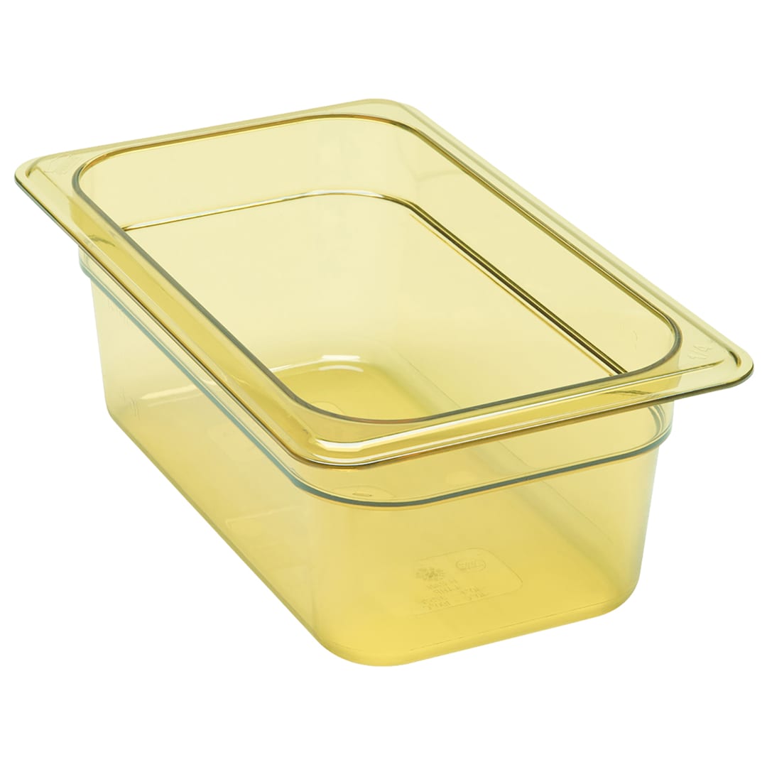 Cambro® 44HP150 Amber High Heat 1/4 Size x 4" D Food Pan